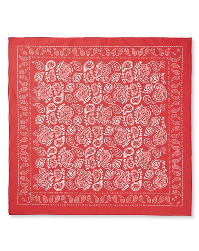 Mads Nørgaard - Soft Cotton Paisley Tørklæde Soli - Fiery Red